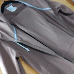 Brown Zip-Up Hoodie And Joggers Set